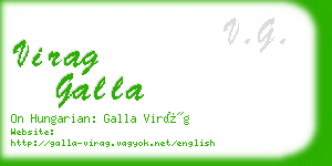 virag galla business card